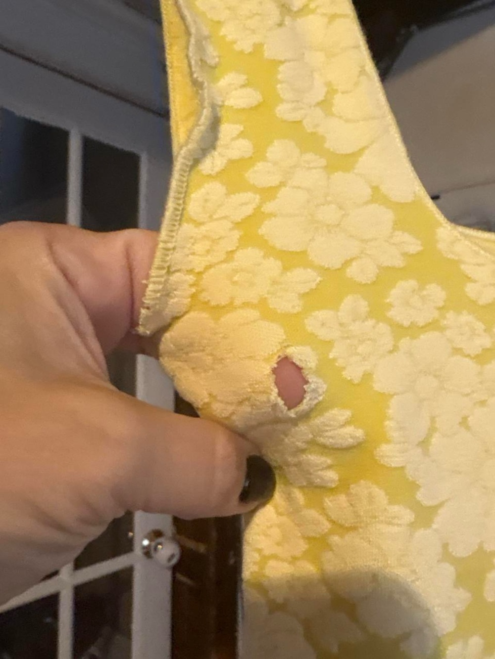 Zara Yellow Floral Textured Bodysuit